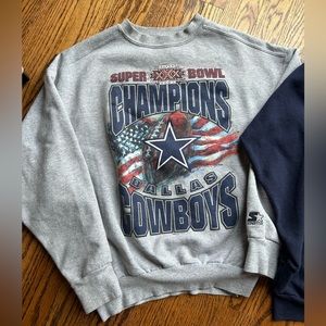 Dallas Cowboys Super Bowl Championship Vintage Crew Neck Sweat Shirt